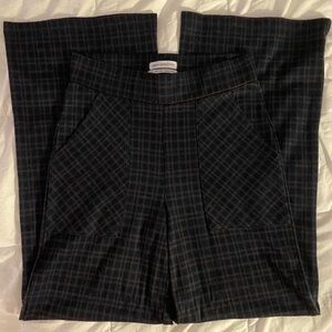 Urban Outfitters Navy Checkered Plaid Trousers